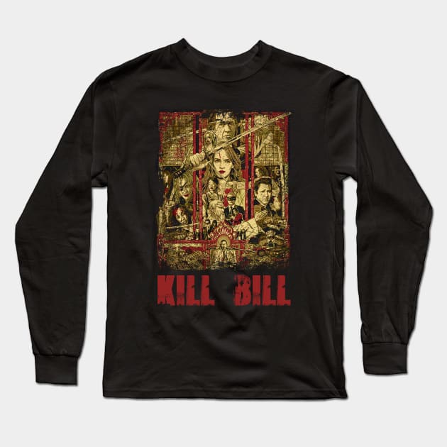 Graphic Kill Movie Bill Horror Long Sleeve T-Shirt by QuickMart